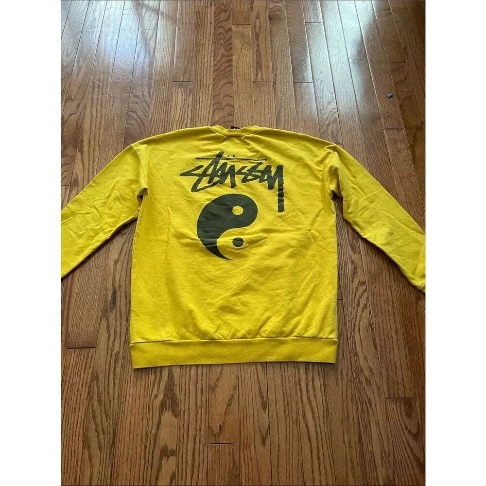 Stussy Mustard Yellow Sweatshirt Women’s Sz XS